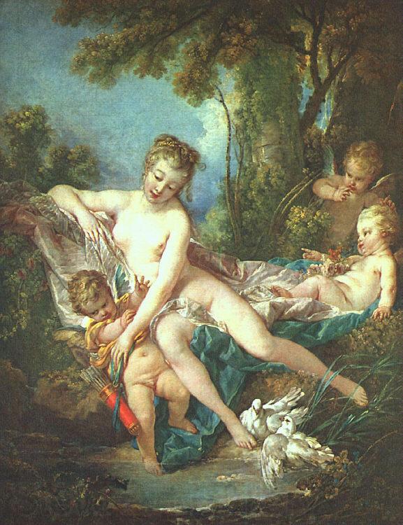 Francois Boucher Venus Consoling Love Norge oil painting art